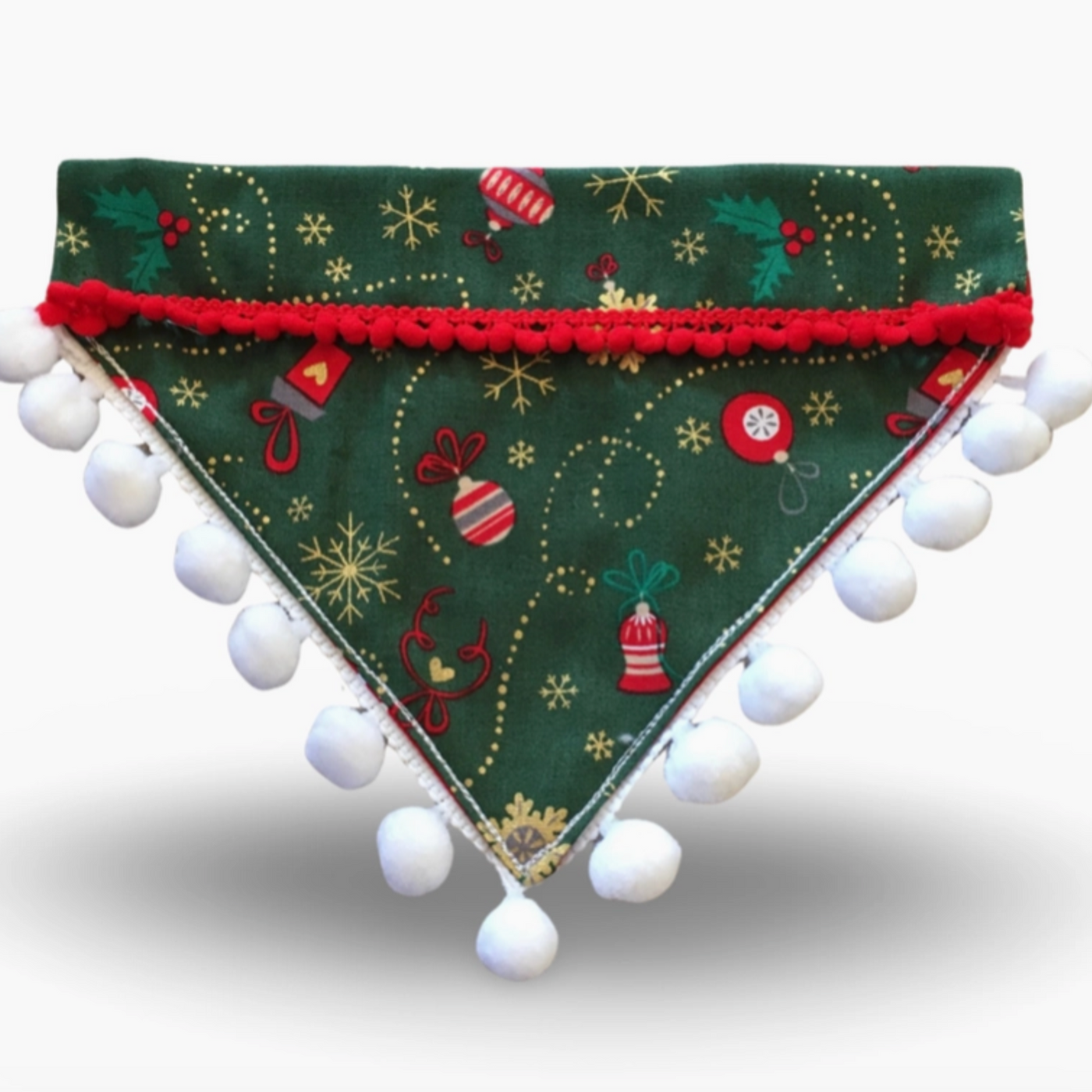 Bandana de Noël avec boules et baies